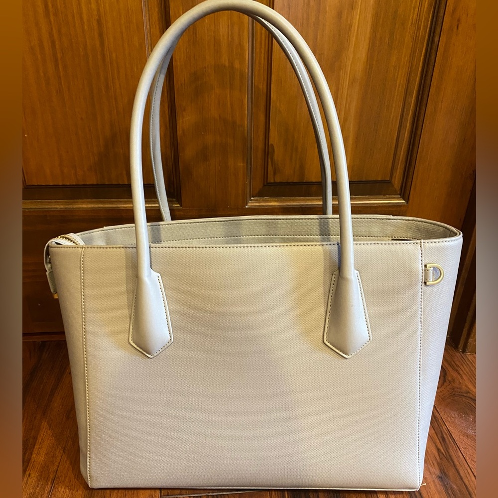 Dagne Dover Signature Tote Blush/Grey!